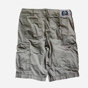 Y2K Esprit khaki cargo shorts with a relaxed fit
